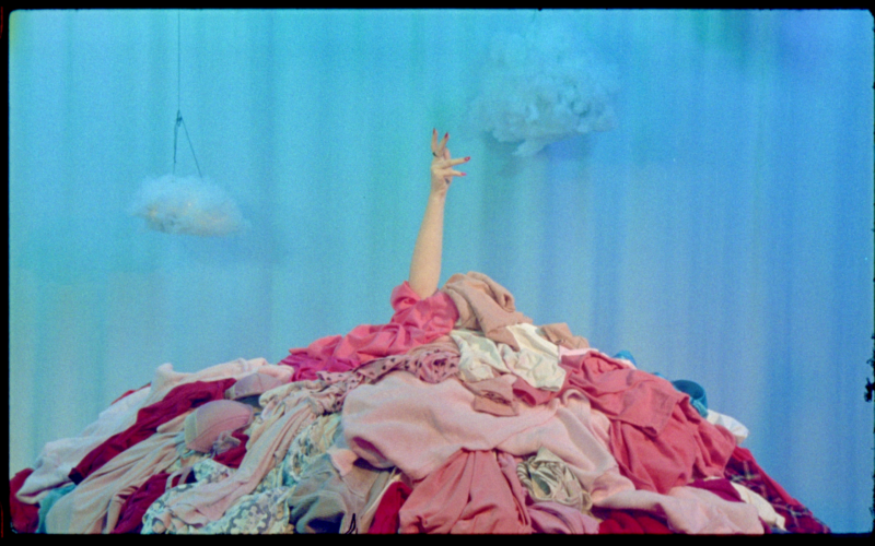 The poster image used by the Fast Fashion Mountain team for the Kodak Student Awards